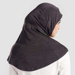 Ropa Deportiva Modest Sportswear para Mujer, Modelo Amani Charcoal Drape - Product Image 4