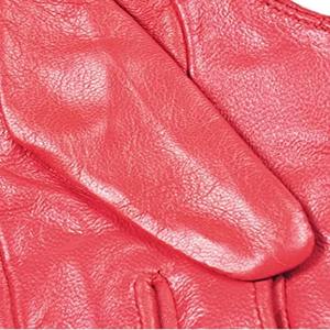 ถุงมือหนังแฟชั่นครึ่งนิ้วสำหรับผู้หญิง,ถุงมือหนังแท้พร้อมปลอกแขนยืดหยุ่นสำหรับขับขี่ในฤดูหนาว - Product Image 6