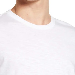 T-shirt imprimé à col rond en coton/fibre de bambou, couleur personnalisée, écologique, respirant - Product Image 1