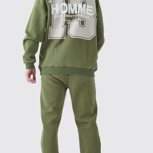 Meilleures ventes de haute qualité Vêtements de jogging Vêtements de rue Survêtement deux pièces Ensemble d'entraînement pour hommes - Product Image 3