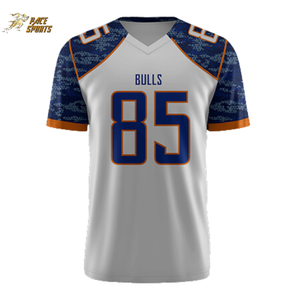 Camiseta de fútbol personalizada de alta calidad OEM estadounidense, camiseta de fútbol con números de sarga de aparejos de nuevo estilo - Product Image 3