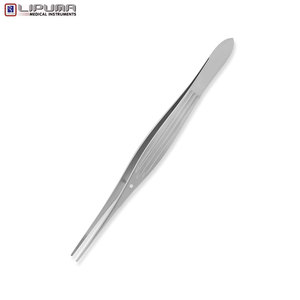 Pinzas McINDOE empotradas rectas puntas dentadas de 1mm mango plano Acero inoxidable 6 ''(15cm) instrumentos médicos delicados quirúrgicos - Product Image 5