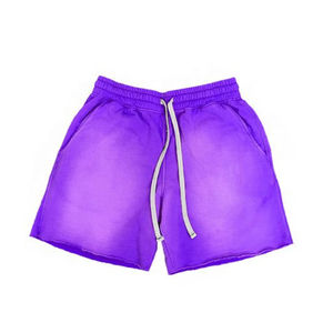 Shorts décontractés pour hommes en polyester/coton imprimés avec logo personnalisé délavés à l'acide vintage Service OEM à séchage rapide - Product Image 2