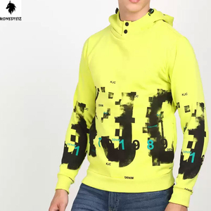 เสื้อฮู้ดสำหรับผู้ชายประดับพลอยเทียมมีซิปมีฮู้ดผ้าฝ้ายพิมพ์ลายสกรีนออกแบบได้ตามต้องการ - Product Image 3