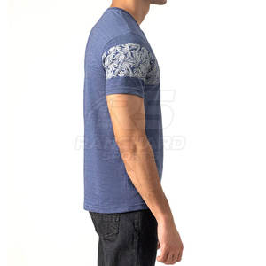 T-shirt en coton pour homme en gros, commande en gros, T-shirt en coton à manches courtes pour homme, personnalisable pour l'impression - Product Image 3