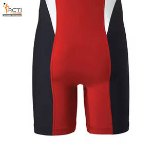 Camiseta de lucha libre personalizada de uso competitivo con diseño antideslizante de tela elástica suave con nombre y número de equipo - Product Image 6