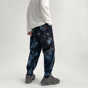 Pantalon de survêtement d'hiver pour hommes et femmes Nouvelle mode Pantalon de survêtement décontracté en coton à coupe ample Taille élastique Streetwear Jogger Tie-Dye Style - Product Image 4
