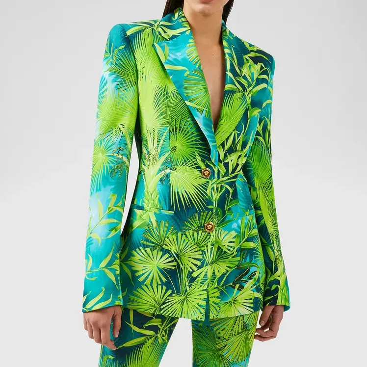 New Design Fashion Business Office Ladies Wedding Womens Sublimation Suits Pant Coat Set 2 Piece Ladies Blazer Suits Set
