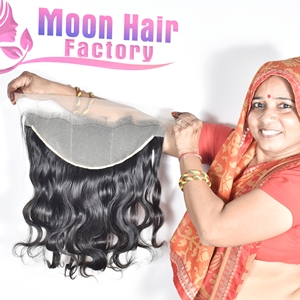 Usine directe en gros pas cher prix gamme brute temple indien fermeture de cheveux humains Bodywave doux soyeux fabrication naturelle à vendre - Product Image 2