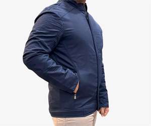 Chaqueta de Motociclista Vintage Casual para Hombre Bearfit, 100% Algodón, Corte Ajustado, Ecológica, Resistente al Viento, Transpirable, con Cremallera, Servicio OEM - Product Image 3