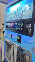 Distributeur automatique de mousse à double sortie en acier inoxydable 304 de 800 g - Paiement par pièces/billets/Nayax POS avec SDK