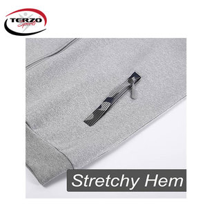 Sudadera deportiva de 2 piezas con el mejor diseño para hombre, chándal de fútbol para correr con cremallera al por mayor para invierno - Product Image 3