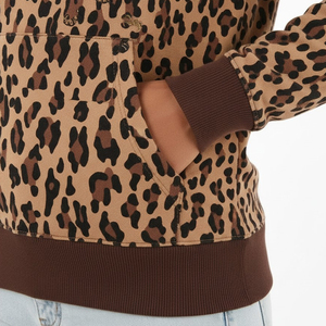 Hot Sale Breathable Women Leopard-print Hoodies In Low Price <b>Top</b> Trending Product Custom Printed Ladies Hoodies - Product Image 6