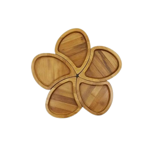 Plateau à chocolats en bois au design simple avec des chocolats de la plus haute qualité, taille personnalisée, plateau de service pour dattes - Product Image 2