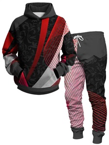 Conjuntos de chándal para hombre Sudadera con capucha y pantalones Mujer Jersey con capucha de color sólido + Pantalones Traje Ropa deportiva informal Conjuntos Hombre - Product Image 2