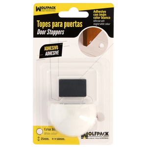 Fermaporta Adesivo con Magnete, Bianco - Product Image 4