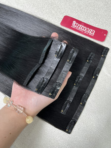 Extensions de cheveux invisibles sans couture, cheveux humains naturels, double trame, cheveux vierges bruts du Vietnam, prix de gros - Product Image 2