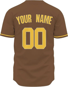 Chemises de baseball en polyester personnalisées uniformes d'équipe sublimés en gros vêtements d'entraînement légers et respirants à séchage rapide pour le sport - Product Image 3