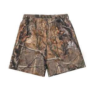 Pantalones cortos deportivos para hombre de algodón 2025 ligeros 100% al por mayor, malla de sublimación personalizada, estilo teñido liso único, servicio OEM - Product Image 1