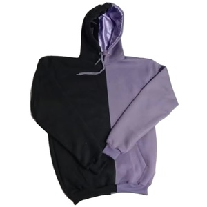 เสื้อสเวตเชิ้ตผ้าเฟรนช์เทอร์รี่แบบขายส่ง สีบล็อก ยูนิเซ็กซ์ สั่งทำได้ 2 สี เสื้อฮู้ดผ้าไหมบุซาติน - Product Image 5