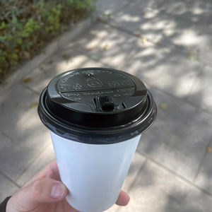 Quang Quan ฝาปิดพลาสติก PP แบบใช้แล้วทิ้ง90มม. กันน้ำซึมสำหรับถ้วยกาแฟกระดาษ - Product Image 6