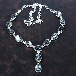 Superb auténtica Plata de Ley 925 Natural Búfalo Blanco turquesa cabujón bisel ajuste cadena collar mujeres joyería pesada - Product Image 6