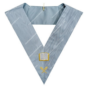 Accessoire d'église pour adulte unisexe Collier d'officier maçonnique Orateur de rite moderne français Vêtements appropriés pour les cérémonies - Product Image 1