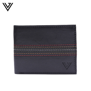 Portefeuille à deux volets en cuir Colorline élégant et durable pour hommes, blocage RFID et conception courte - Product Image 1