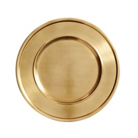 Conteneur de stockage d'aliments, accessoires décoratifs de cuisine vintage, plaque de chargeur en métal faite à la main pour hôtel restaurant thé café fruits