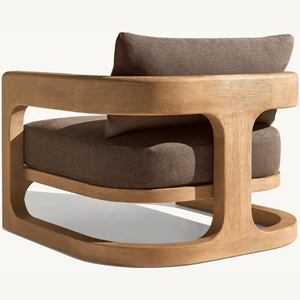 ลดกระหน่ำเฟอร์นิเจอร์โซฟาสวนสไตล์โมเดิร์นทำจากไม้สักโซฟาเดี่ยวคุณภาพดีป้องกันเชื้อรา - Product Image 4