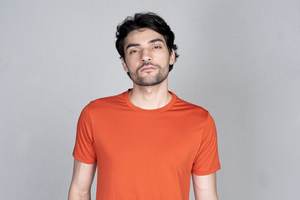 T-shirt uni pour homme 100% coton biologique Tissu tricoté Service OEM disponible - Product Image 4