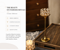 Plateau de rangement moderne et esthétique pour bougies, bijoux, bagues et colliers, idéal comme plateau à bibelots ou pour cadeaux de bureau, ensemble cadeau