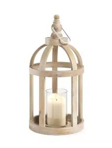 Linterna de madera decorativa Portavelas de diseñador hecho a mano de alta calidad Tamaño personalizado Linterna de vela de madera de lujo - Product Image 2