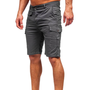 Wholesale Custom Made Men's Solid High Quality Quick Dry Breathable Eco-Friendly 100% Cotton Light Weight Cargo Shorts - Product Image 4