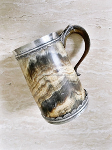Tasses en corne de finition artisanales Cadeaux uniques Trinkhorn pour boire Style animal poli directement de l'artisanat Tayyab en Inde - Product Image 3