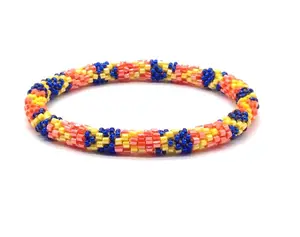 Nepal Exporter Selling Latest Fashion Handmade Modern Design Fashion Jewelry Glass Beads Bangles Bracelets