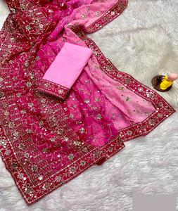 Indian Traditional Wear Fancy <b>Women</b> Wedding and Party Wear Heavy <b>Sequence</b> Work Saree with Mono Banglory Silk Blouse <b>for</b> <b>Women</b> - Product Image 6