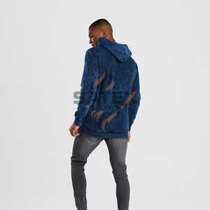 Sudadera con Capucha Extra Grande Estilo Vintage Personalizada, Bordada, Lavada a la Piedra, Diseño Desgastado, Estilo Urbano, Térmica, con Logotipo, Teñida Lisa - Product Image 3