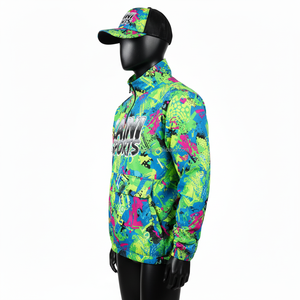 Veste coupe-vent pour femme en polyester doux 160GSM, design multicolore avec panneaux propres et options de logo par sublimation, veste pour femme - Product Image 3