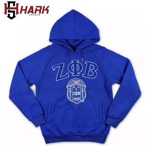 Zeta Phi Beta Sorority Pullover Sudadera con capucha Invierno Algodón Fleece Welted Bolsillos Mangas raglán Bordado Toalla Diseño 1920 Sudadera con capucha - Product Image 5