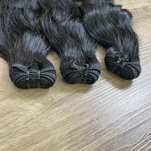 Extensions de cheveux 100% naturels, lisses, en mèches, double trame, non traités, vierges bruts, ondulés cambodgiens, vietnamiens, usine du Vietnam - Product Image 3