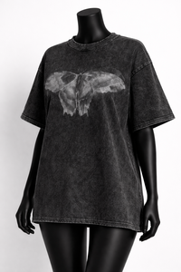 Camiseta Oversize para Mujer con Lavado Ácido, Estampado Gráfico, Algodón Grueso, Estilo Vintage |   OEM ODM Personalizado al por Mayor - Product Image 5