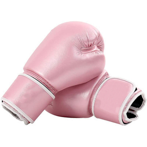 Venta al por mayor 8oz de cuero ligero Muay Thai guantes de boxeo por encargo de alta calidad equipo de entrenamiento deportivo niños adultos sólido - Product Image 5