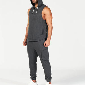 โลโก้ที่กําหนดเองใหม่พิมพ์เสื้อกล้ามคลุมด้วยผ้าออกกําลังกายสําหรับผู้ชาย / ผู้ผลิตที่ดีที่สุดจัดหาเสื้อกล้ามผ้าฝ้ายขนาดผู้ใหญ่ที่กําหนดเอง - Product Image 6