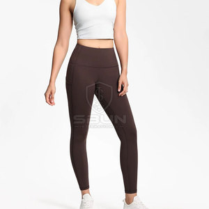 Leggings tricotés taille haute pour femmes - Vêtements de fitness écologiques sans coutures - Activewear - Faible MOQ 25 pièces - Fabricant pakistanais - Product Image 3