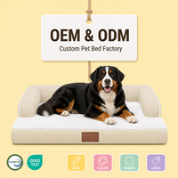 Coussin Orthopédique Écologique en Mousse Haute Densité pour Chiens et Chats, avec Support Articulaire, Amovible et Lavable, Idéal pour Chiens Âgés - Vente en Gros