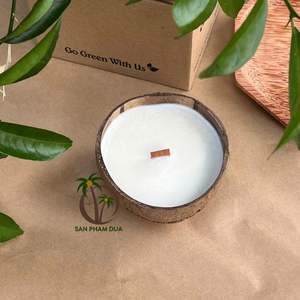 Coco Eco 100g Bougie de spa d'aromathérapie Coquille de noix de coco naturelle Parfum de noix de coco Fait à la main Biodégradable Thanksgiving Easter Bars - Product Image 2