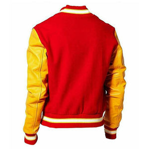 Chaqueta Universitaria Personalizada OEM, Chaqueta Universitaria Deportiva de Béisbol para Hombre, Logotipos Bordados, Chaqueta Transpirable - Product Image 2