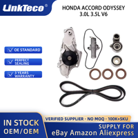 Linkteco - Kit de Correa de Distribución y Accesorios con Bomba de Agua para HONDA ACCORD ODYSSEY 3.0L 3.5L V6 2000-2018 TKH002