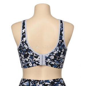 Soutien-gorge de sport imprimé par transfert thermique grande taille avec extensible en nylon et élasthanne, soutien actif, vêtements de fitness, entraînement en salle de sport, vente en gros - Product Image 2